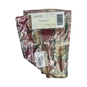 Vintage Longaberger Teaspoon Basket Liner - Orchard Park Plaid